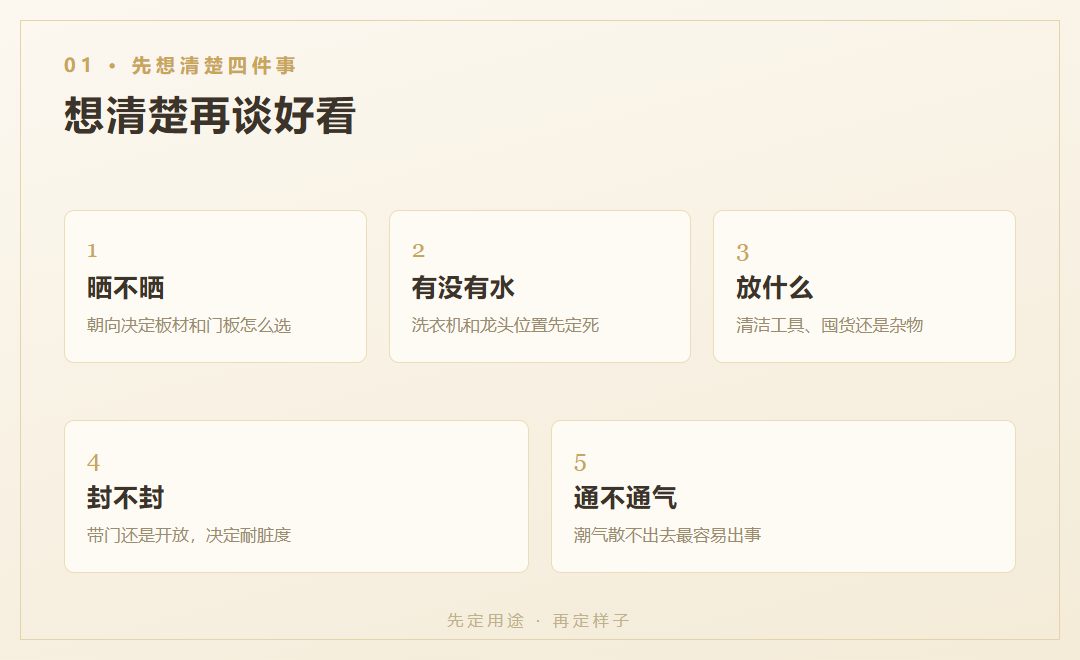 阳台柜动手之前,先想清楚这四件事