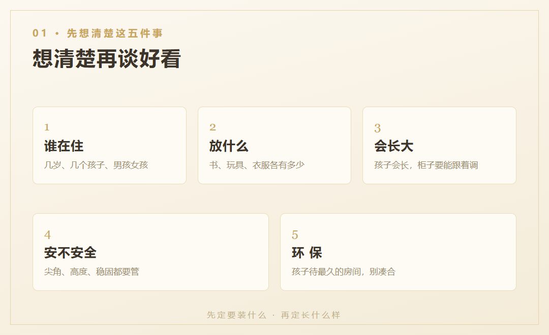 儿童房先想清楚这五件事